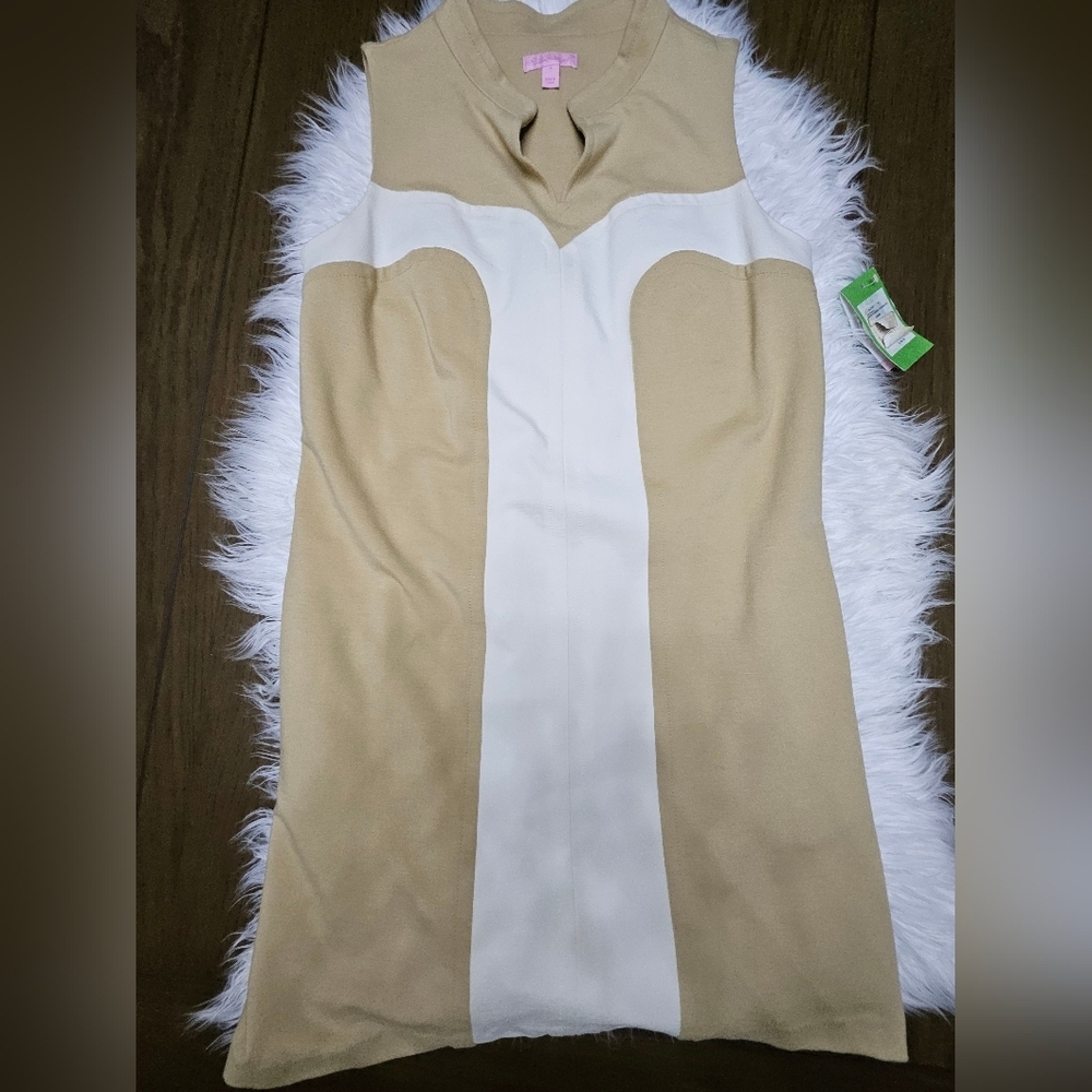 Lilly Pulitzer Cream and White Midi Dress
